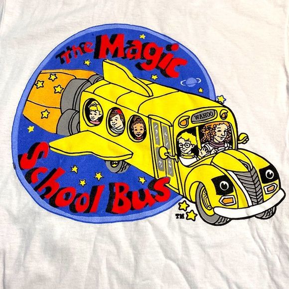 The magic school bus t shirt nostalgia ride on the yellow school bus unisex - Picture 2 of 4